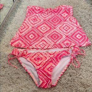 Cute pink tankini Size L